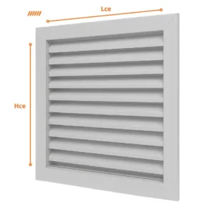Grille de ventilation sur-mesure - Gris alu