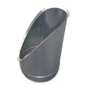 Piquage tube 45 degres inox 304L