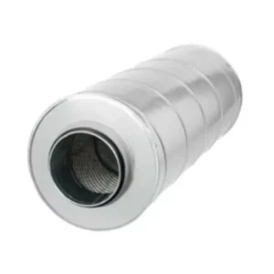 Silencieux direct circulaire avec isolant épaisseur 100mm - Longueur 600 ou 900mm