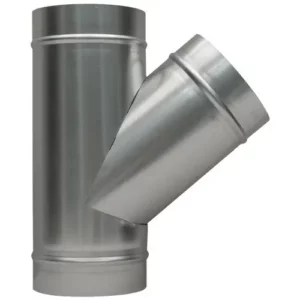 Té 45 degrés acier galvanisé