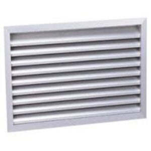 Grille de ventilation à lames ventelles aluminium